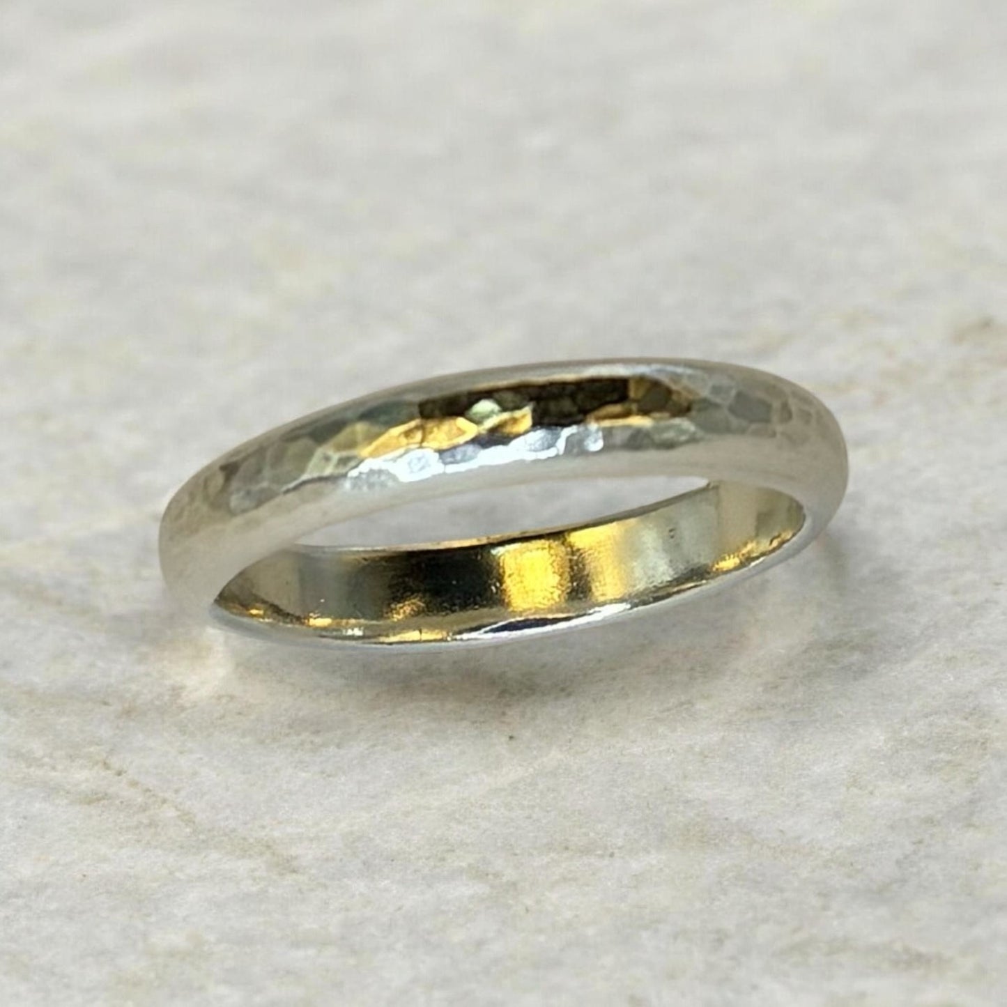 Hammered Oval Band