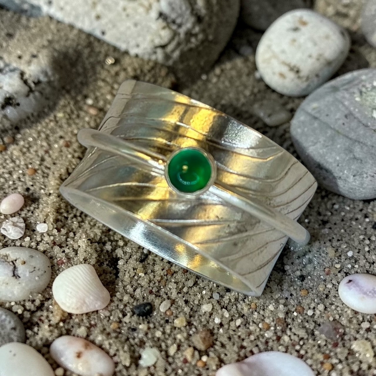 Spinning Ring with Onyx