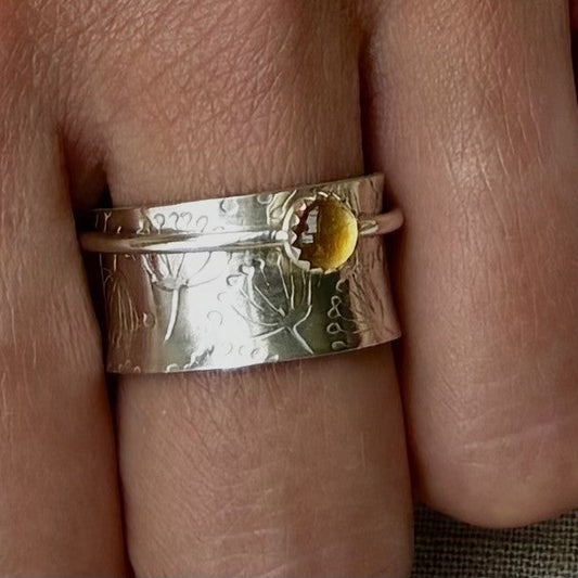 Spinning Ring with Citrine